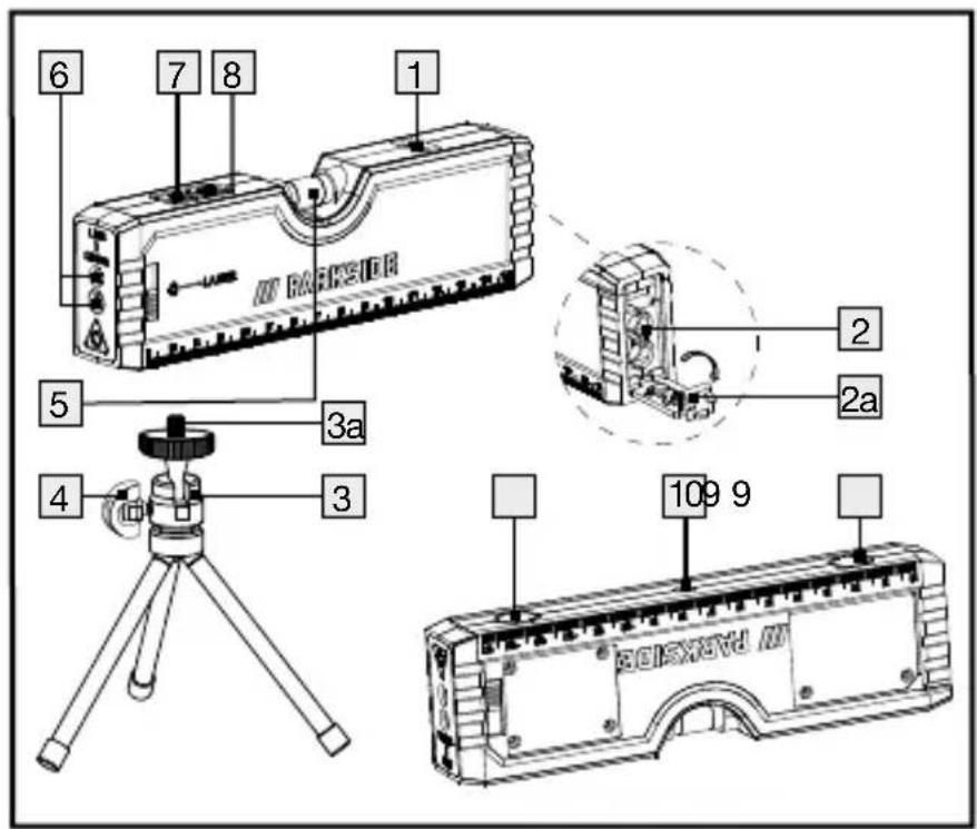 PARKSIDE PLW A6 - LASER SPIRIT LEVEL - 1