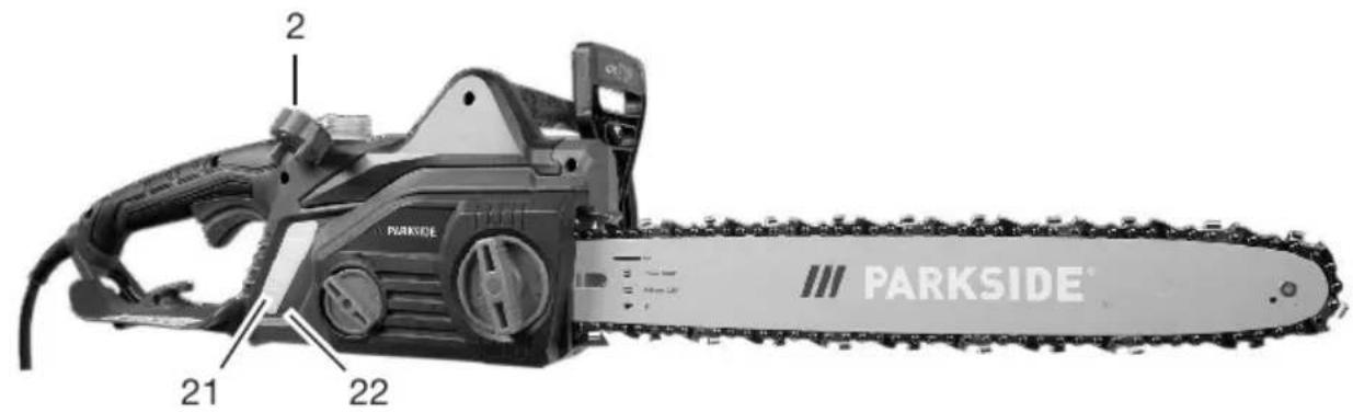PARKSIDE PEKS 2200 A1 - Electric Chainsaw - 4