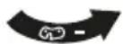 PARKSIDE PEKS 2200 A1 - Symbol on screw for chain quick-tensioning system - 1
