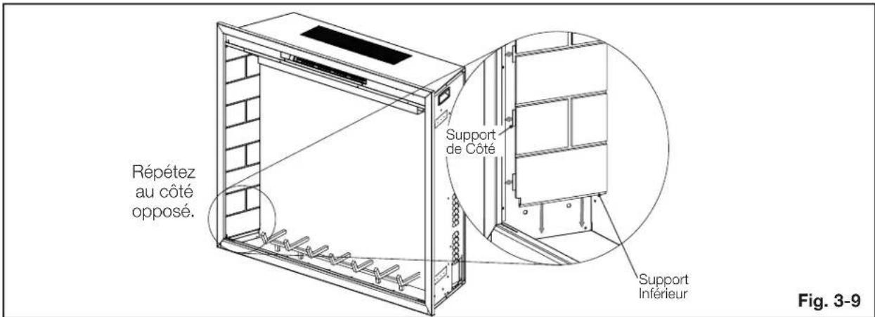 Répétez au côté opposé. Support de Côté Support Inférieur Fig. 3-9
