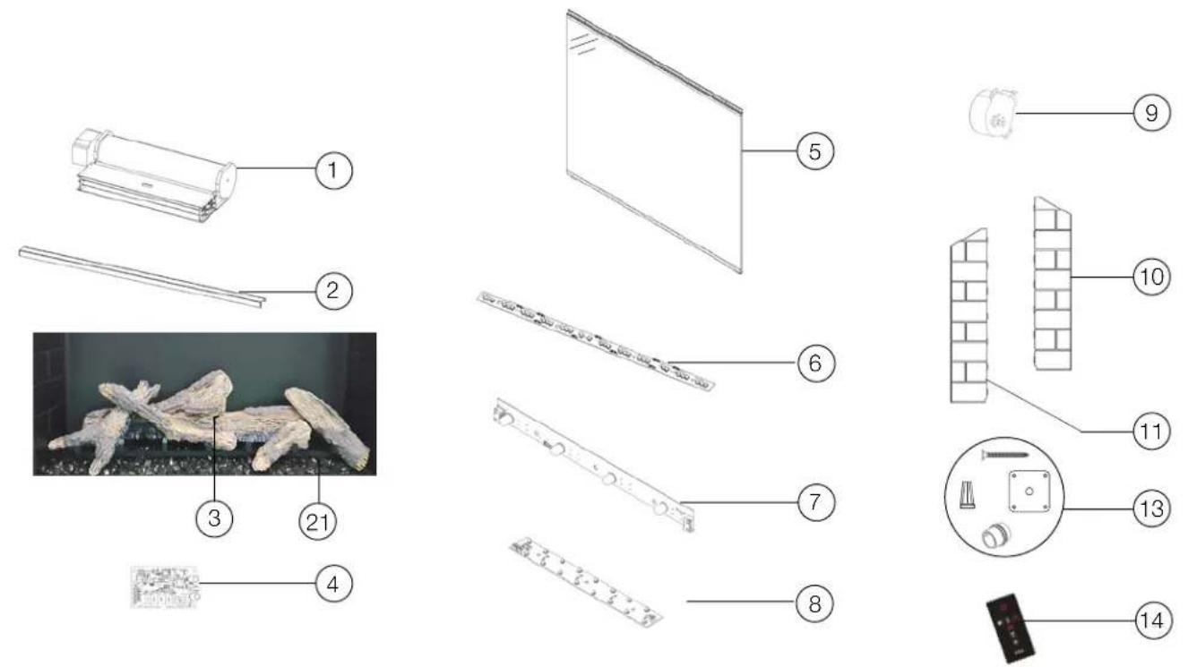 Napoleon Element NEFB36H-BS-2 - vue d'ensemble NEFB36H-BS-2 - 1