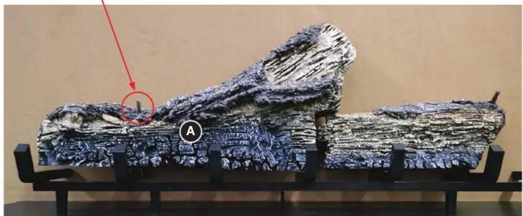Napoleon Element NEFB36H-BS-2 - LOGS A &amp; B: DETAILED INSTALLATION VIEW - 4