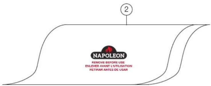 Napoleon Element NEFB36H-BS-2 - INSTALLATION COMPLÈTE DE L'ENSEMBLE DE BÛCHES NEFB42H-BS-1 - 2