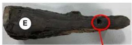 Napoleon Element NEFB36H-BS-2 - LOGS D &amp; E: DETAILED INSTALLATION VIEW - 2