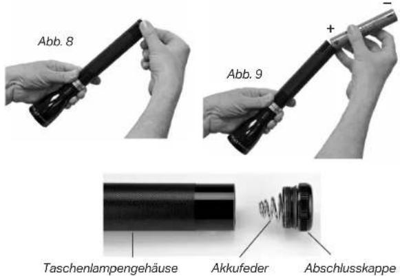 Maglite ML150LRX - Installation des Akkus - 1