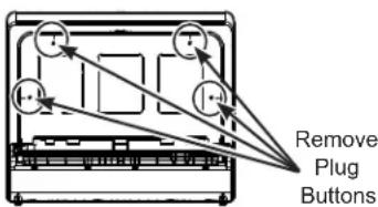 GE Profile PCDBI01KIT - A5 REMOVE PLUGS TO PREPARE TO INSTALL FRAME - 1