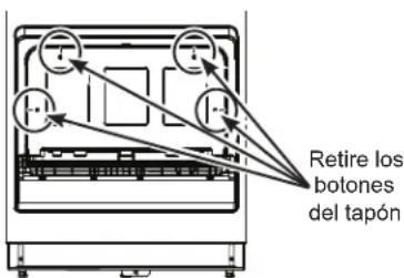 GE Profile PCDUS01KITFS - ⑥ RETIRE LOS TAPONES PARA PREPARAR LA INSTALACIÓN DEL MARCO - 1