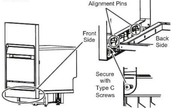 GE Profile PCDUS01KITFS - SECURE FRONT FRAME TO THE DISHWASHER - 1