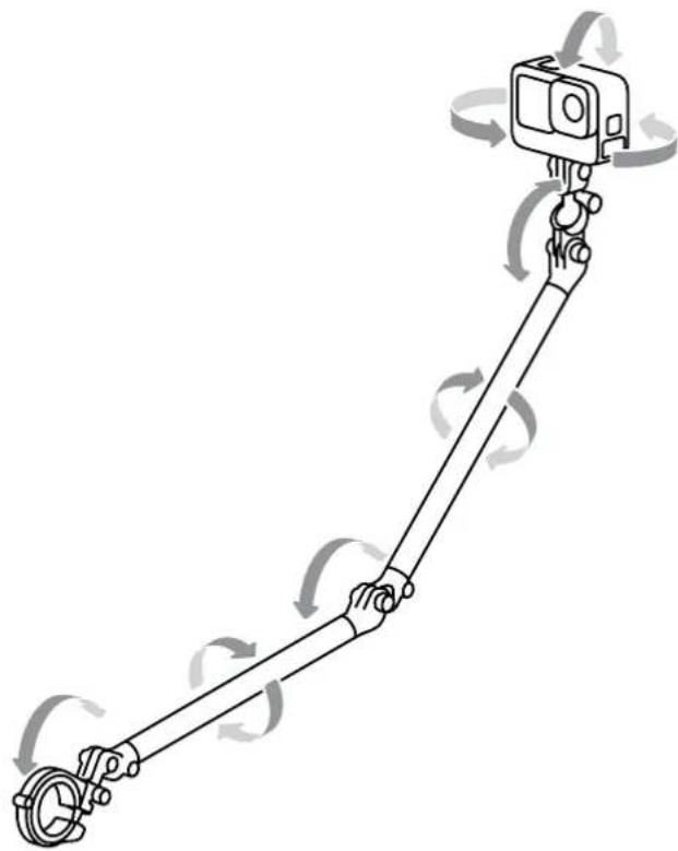 GOPRO Boom + Bar Mount - Adjusting the Capture Angle - 1
