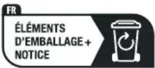 FR ÉLÉMENTS D'EMBALLAGE + NOTICE