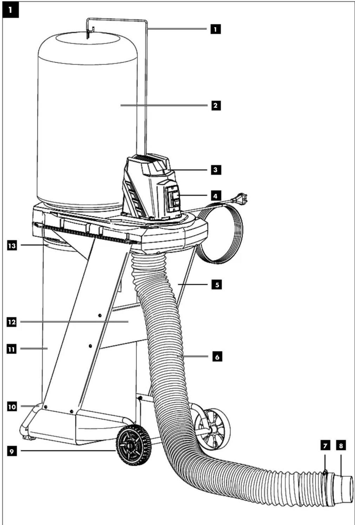 PARKSIDE PASA 550 A1 - ABSAUGANLAGE - 1