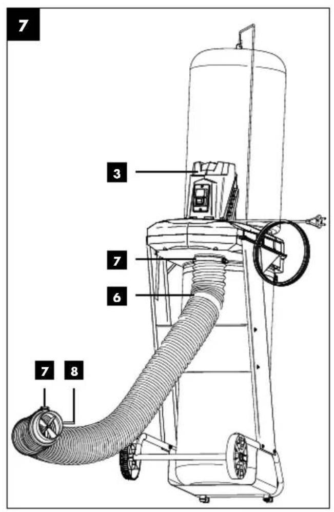 PARKSIDE PASA 550 A1 - ASPIRATEUR À SCIURE - 5