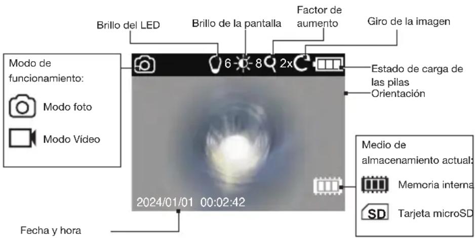 PARKSIDE PKI 2.8 C4 - Modificar los ajustes de la cámara - 2