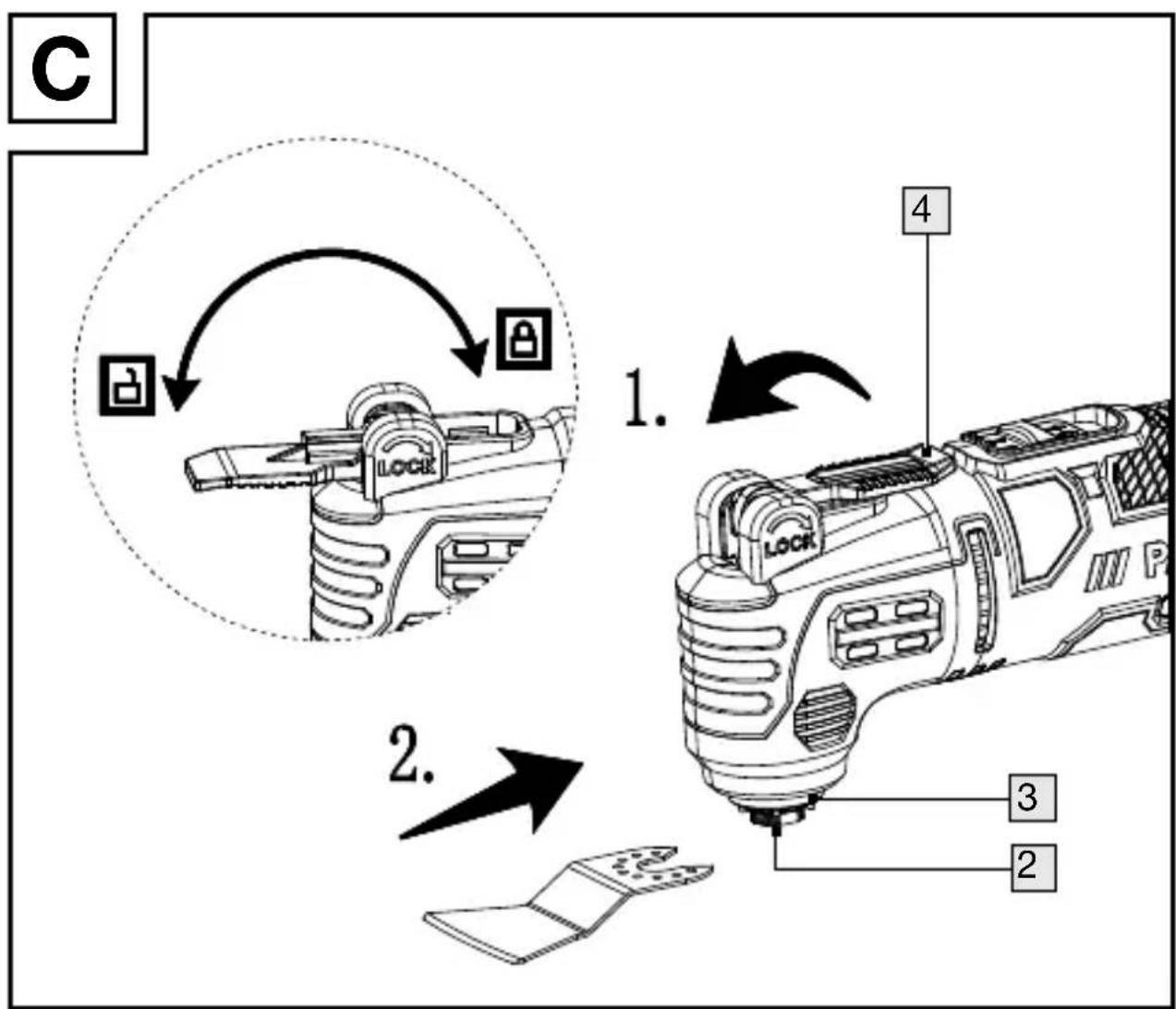 PARKSIDE PMFW 250 A1 - MULTI-PURPOSE TOOL - 3