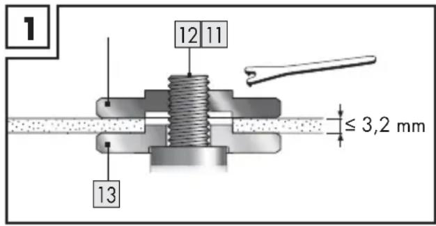 PARKSIDE PWS 230 F5 - Per dischi abrasivi/da taglio sottili (vedi fig. 1) - 1