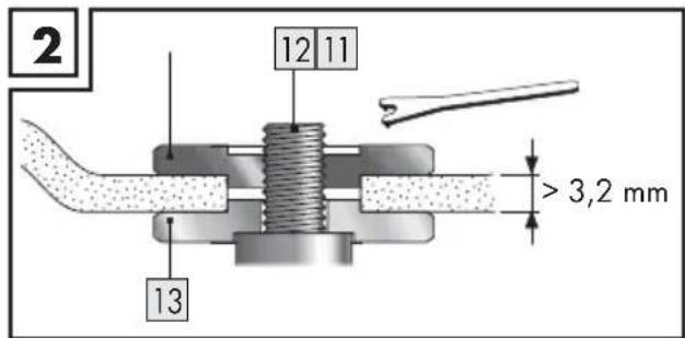 PARKSIDE PWS 230 F5 - Avec des disques abrasifs épais (voir fig. 2) - 1