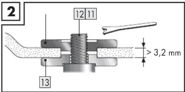 PARKSIDE PWS 230 F5 - Grube tarcze szlifierskie (patrz rys. 2) - 1