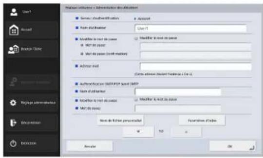 CANON imageFORMULA ScanFront 400 CAC/PIV - □Administration des utilisateurs - 1