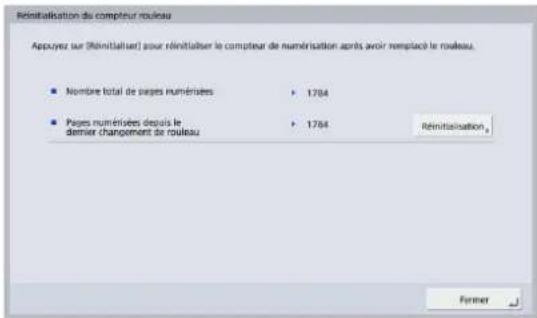 CANON imageFORMULA ScanFront 400 CAC/PIV - □Réinitialisation du compteur rouleau - 1