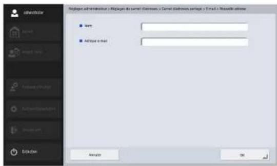 CANON imageFORMULA ScanFront 400 CAC/PIV - □Enregistrement d'une nouvelle adresse - 2