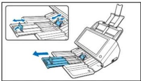 CANON imageFORMULA ScanFront 400 CAC/PIV - □Préparation du bac d'entraînement et du bac d'éjection des documents - 2
