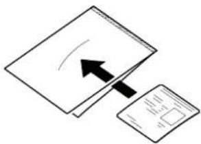CANON imageFORMULA ScanFront 400 CAC/PIV - □Placement de la feuille de support - 1