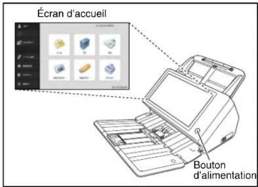 CANON imageFORMULA ScanFront 400 CAC/PIV - □Mise sous tension - 1