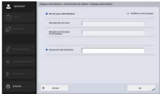 CANON imageFORMULA ScanFront 400 CAC/PIV - □Mot de passe administrateur - 1