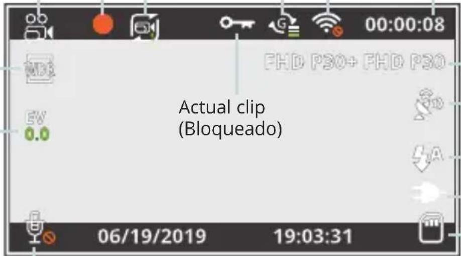 Rexing V3C - Iconos de Pantalla - 1