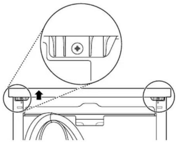 LG QuadWash DF243FVS - Col·locar la tira a la base de l'aparell - 5