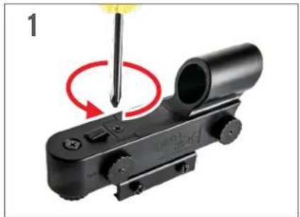 CELESTRON AstroMaster 130EQ-MD - ACCESSING THE FINDERSCOPE BATTERY - 1