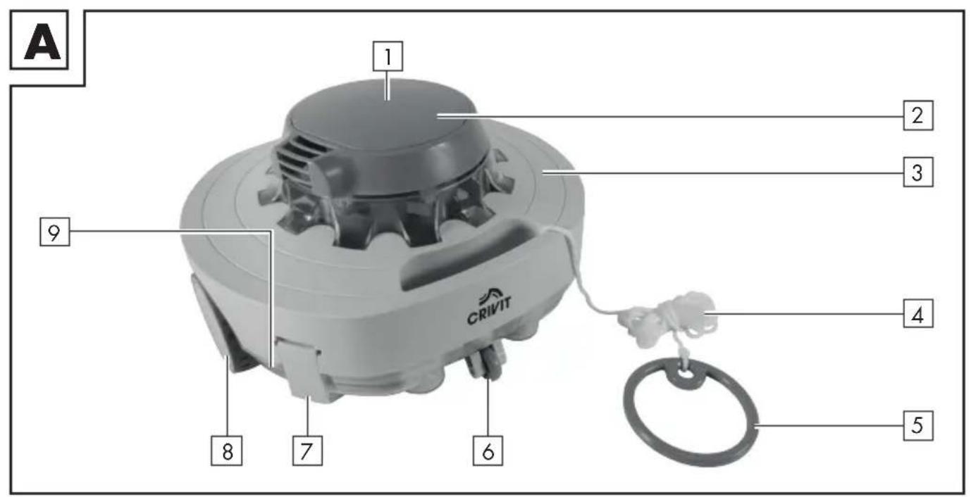 CRIVIT CRPR 50 A1 - ROBOT DO CZYSZCZENIA BASENU - 1