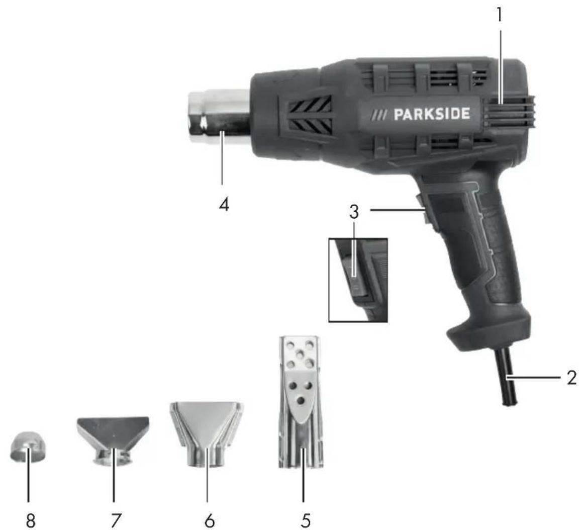 PARKSIDE PHLG 2000 G5 - Opalarka - 1