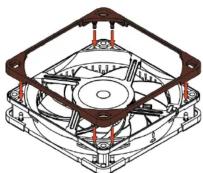 Noctua NF-A12X25 FLX - Installation - 2