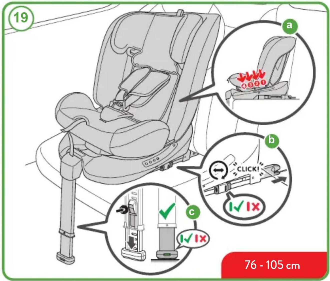 COSATTO Get Set Gro Plus i-Size 360 - Checklist: - 8
