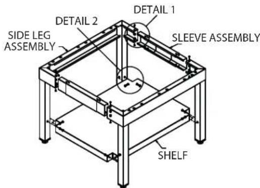 GARLAND G18-BRL - Leg Installation - 1