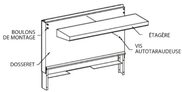 GARLAND G60-10RS - Installation De L'étagère Sur Le Dosseret - 1