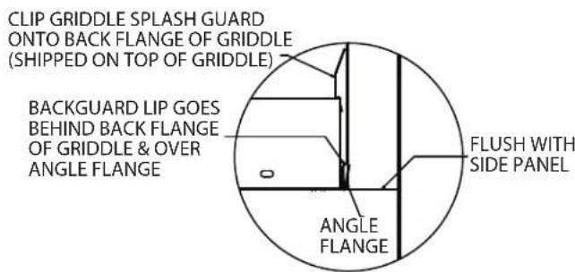 GARLAND GF48-2G36LL - Backguard With High Shelf Or Salamander Mounting Instructions - 2