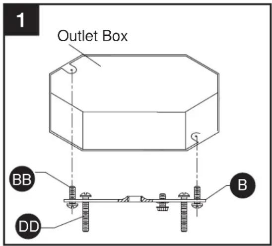 Kichler 38173 - Estimated assembly time: 30 minutes to 1 hour - 1