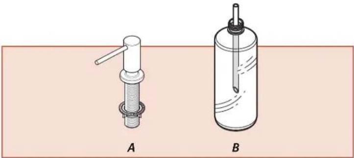 Pfister Modern KSD-MDR - Installer le distributeur de savon - 2