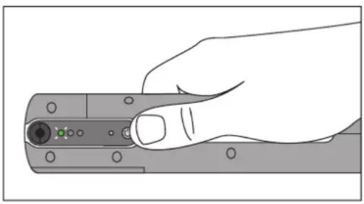 Phoenix Contact CF CRIMPHANDY - Switching on the crimping tool - 1
