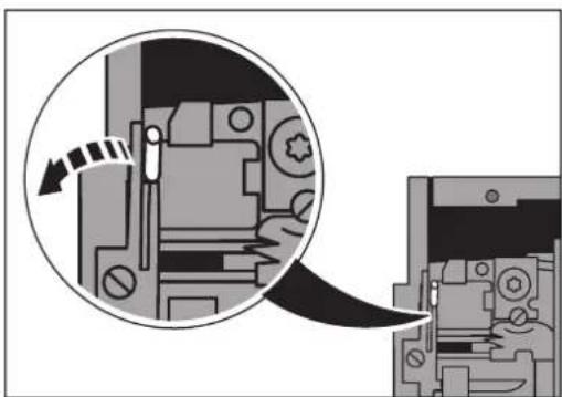 Phoenix Contact CF CRIMPHANDY - Removing the waste guide plate - 1