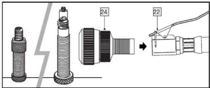 PARKSIDE PVKO 50 C3 - Szelepadapterrel, labda tüszeleppel, univerzális adapterrel - 1
