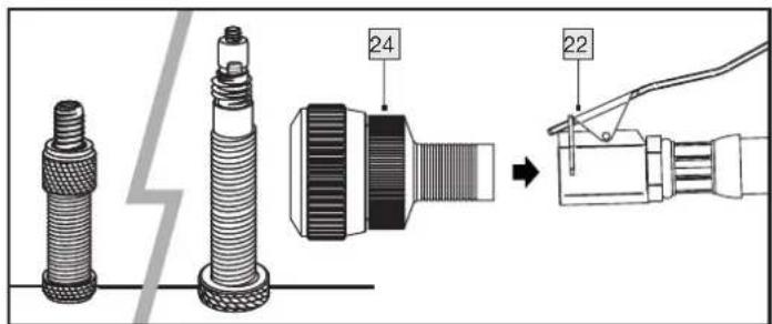 PARKSIDE PVKO 50 C3 - Con adaptador de válvula, aguja de balón, adaptador universal - 1