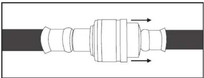 PARKSIDE PVKO 50 C3 - Bedienung des Druckluft-Schlauchs - 3