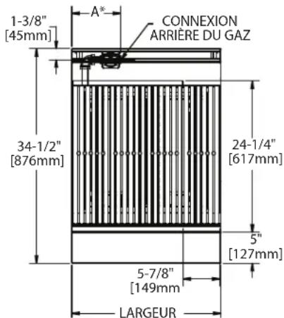 GARLAND G24-BRL - DIMENSIONS ET SPÉCIFICATIONS – RÔTISSOIRES (suite) - 1