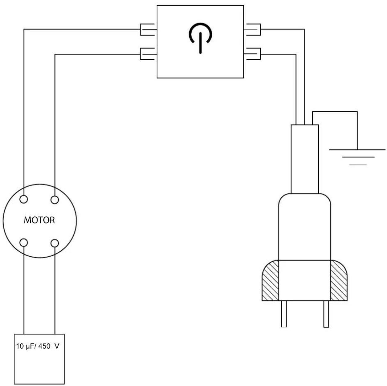 MOTOR 10 µF/ 450 V