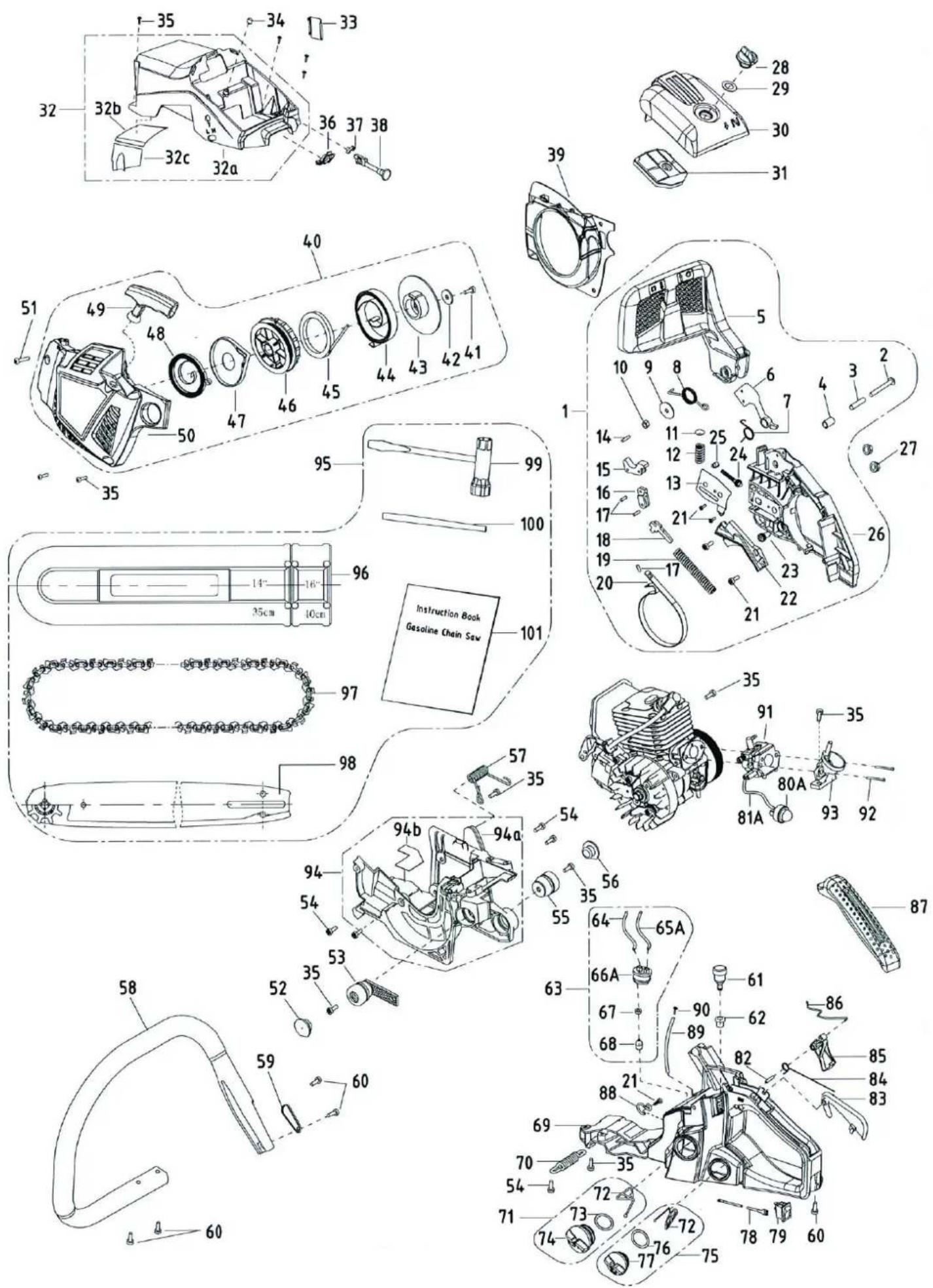 SCHEPPACH CSH3800W-140P - Kettensäge für Waldpflege mit Benzinmotor / CSH3800W-140P - 2