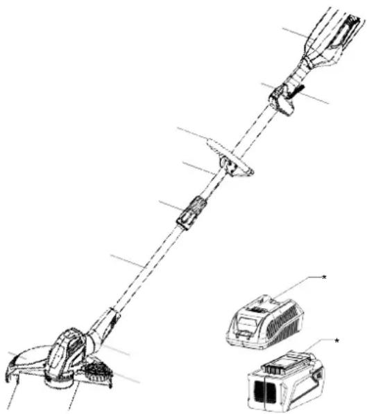 SCHEPPACH BCH3300-40Li - Rozsah dodávky - 1