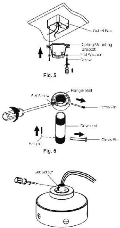 Kichler Guardian 330057 - HANGING THE MOTOR ASSEMBLY - 1